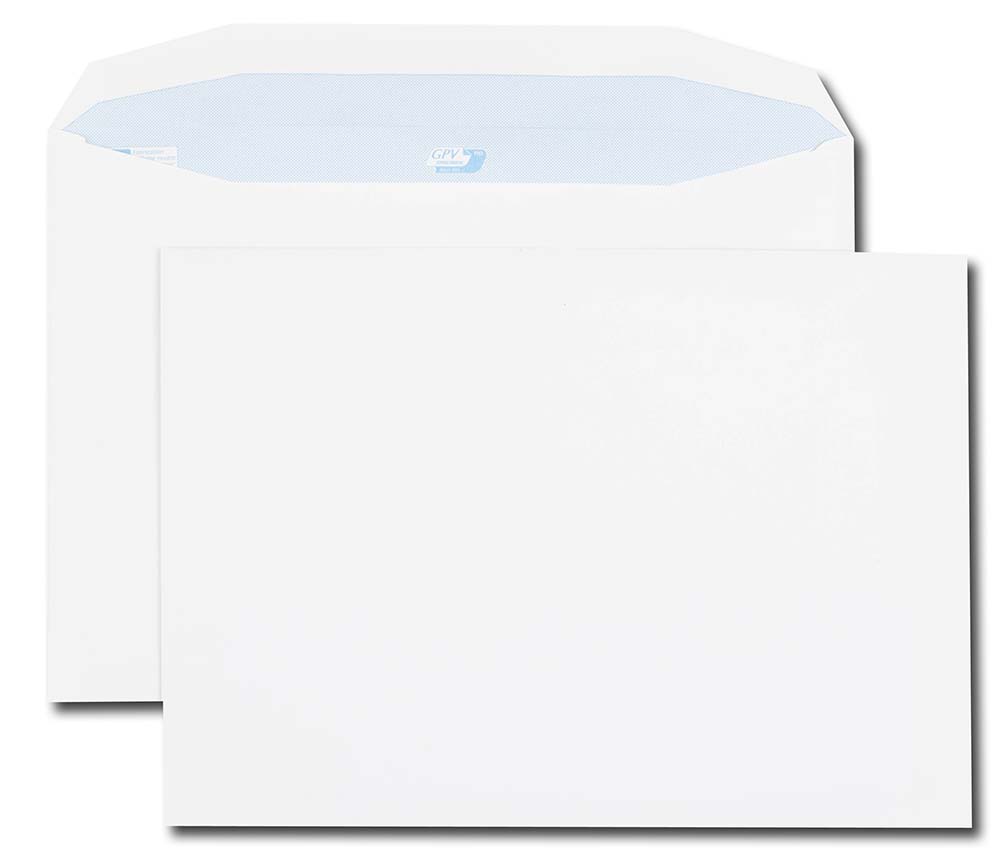 250 Enveloppes Blanches SAM 229X324 MM SANS FENETRE