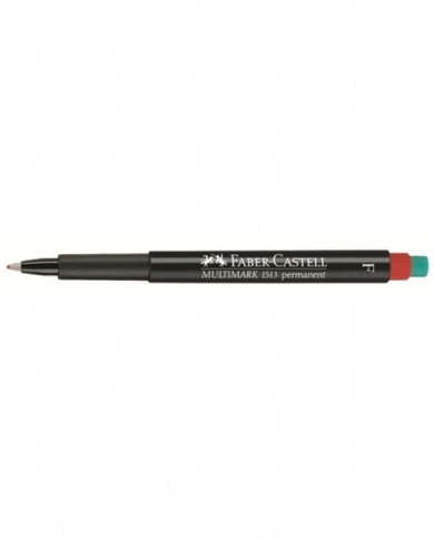 Boite de 10 feutres MULTIMARK PERMANENT NOIR LINE FABER-CASTELL F COLORIS AU CHOIX